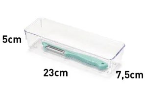Plastic Forte Transparent Kitchen Drawer Organizer, Cutlery Tray - No. 6