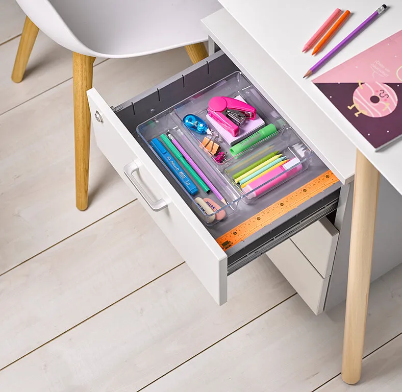 Plastic Forte Transparent Kitchen Drawer Organizer, Cutlery Tray - No. 6