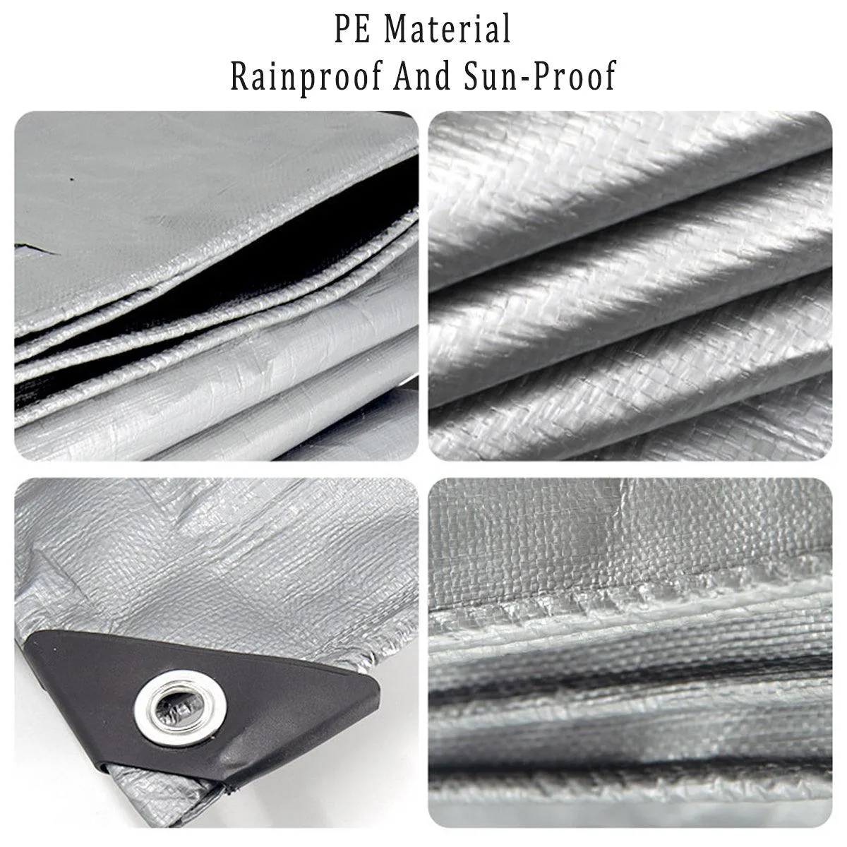 Plastic Waterproof Tarpaulin Outdoor Sunshade Rainproof Cover for Garden Use