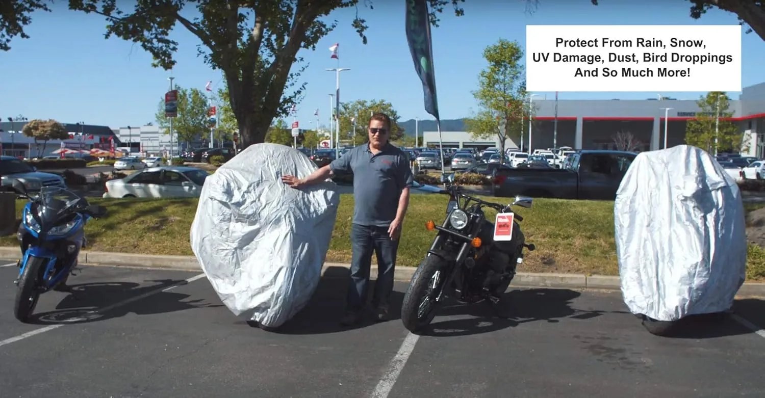 Platinum Shield Motorcycle Cover Compatible with 2005 Husqvarna Smr 630 Eddy Seal Replica - Outdoor & Indoor - Built-in Reinforced Securing Straps - Includes Free Storage Bag