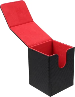 Playing Card Holder Pu Leather Storage Box for Deck Cards Scratch-resistant Organizer Lightweight Portable Case Reliable for Safe Storage