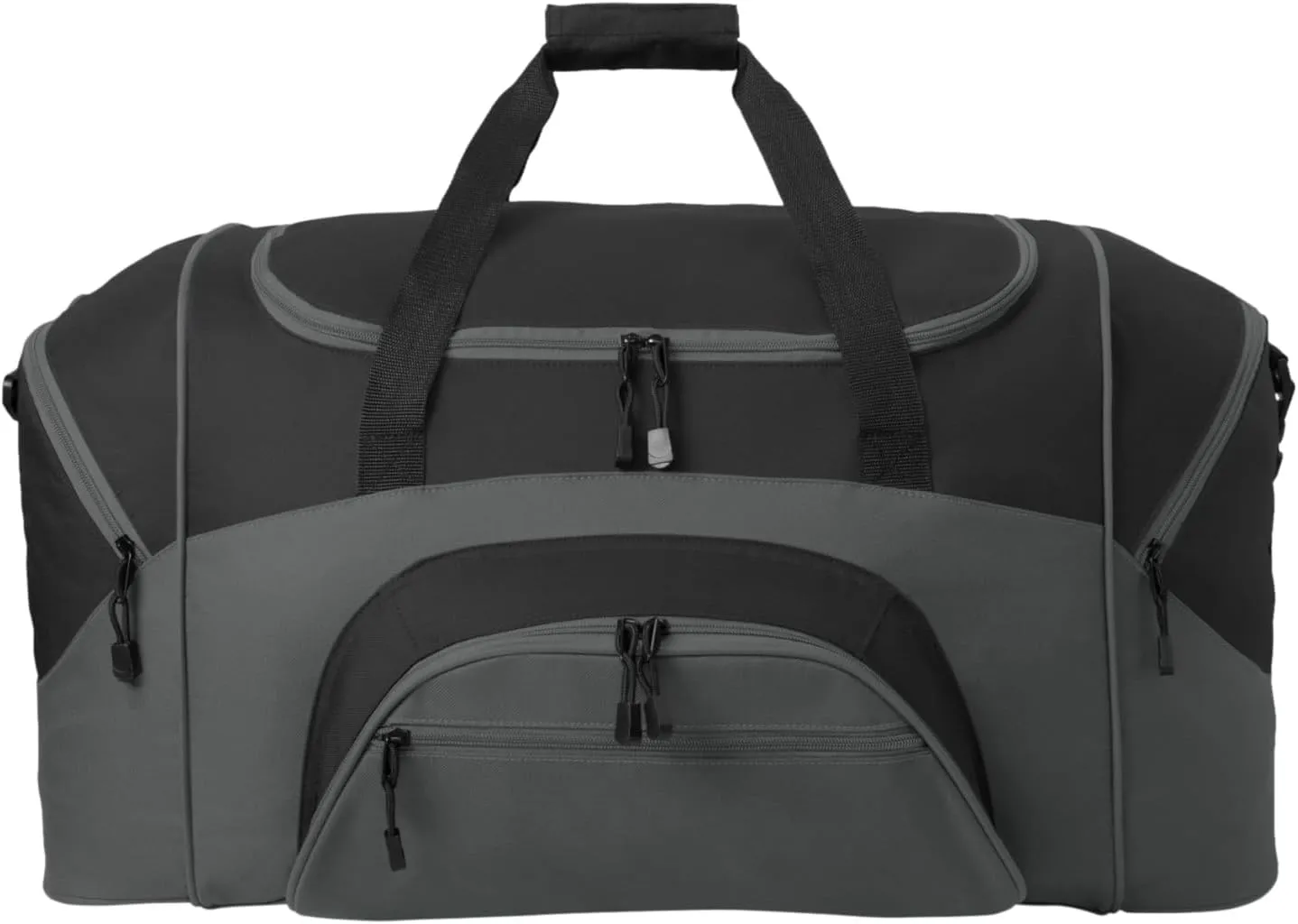 Port Authority - Standard Colorblock Sport Duffel. BG99, Black/ Dark Charcoal, OSFA