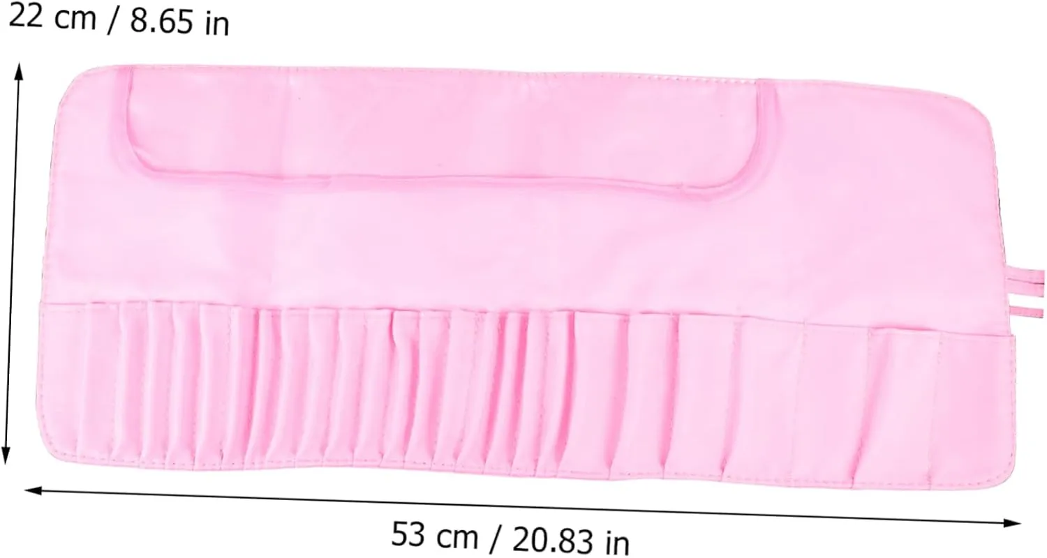 Portable Makeup Brush Holder Organizer Case Rolling Pouch for Travel Business Trips and Outdoor Activities Present for Women and Girls Spacious and Convenient