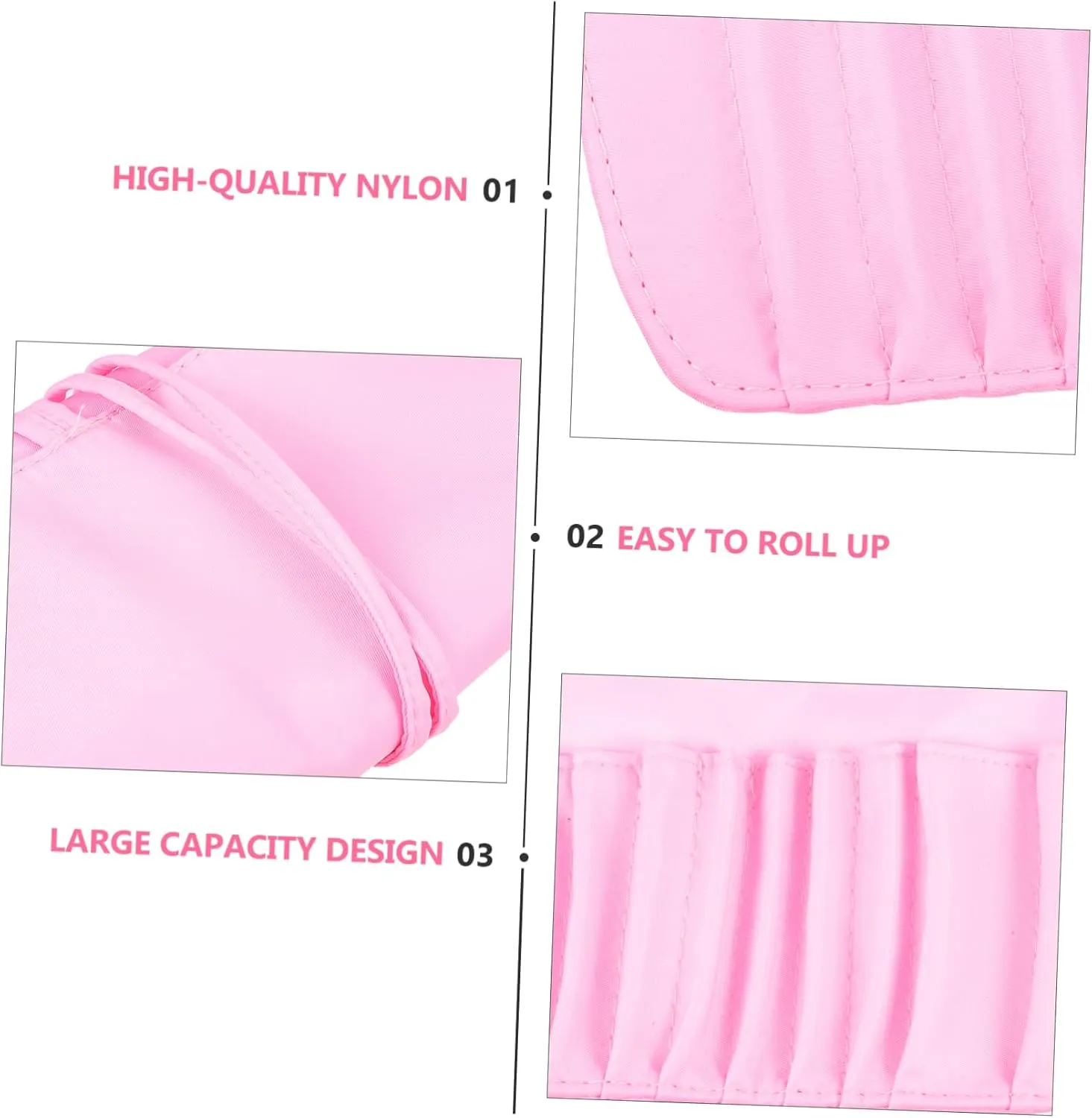 Portable Makeup Brush Holder Organizer Case Rolling Pouch for Travel Business Trips and Outdoor Activities Present for Women and Girls Spacious and Convenient