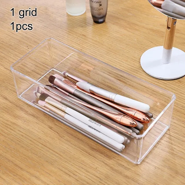 Portable Transparent Makeup Organizer