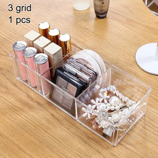 Portable Transparent Makeup Organizer
