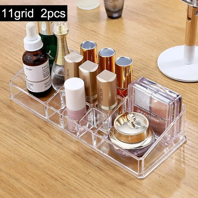 Portable Transparent Makeup Organizer