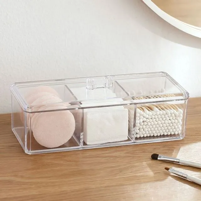 Portable Transparent Makeup Organizer