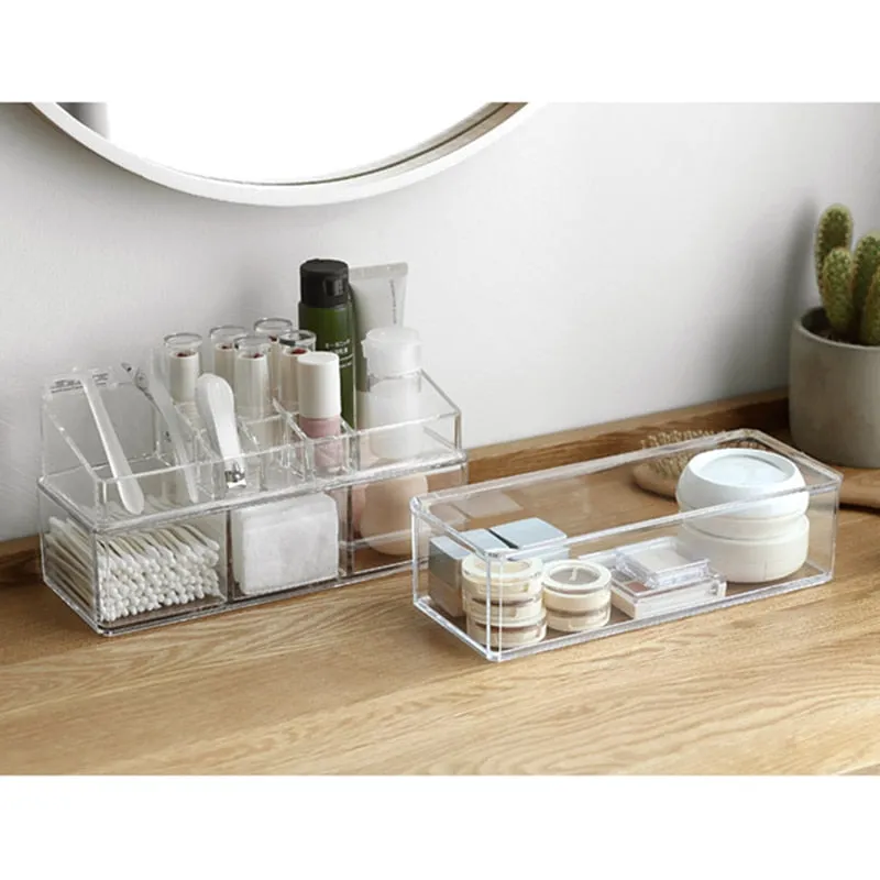Portable Transparent Makeup Organizer