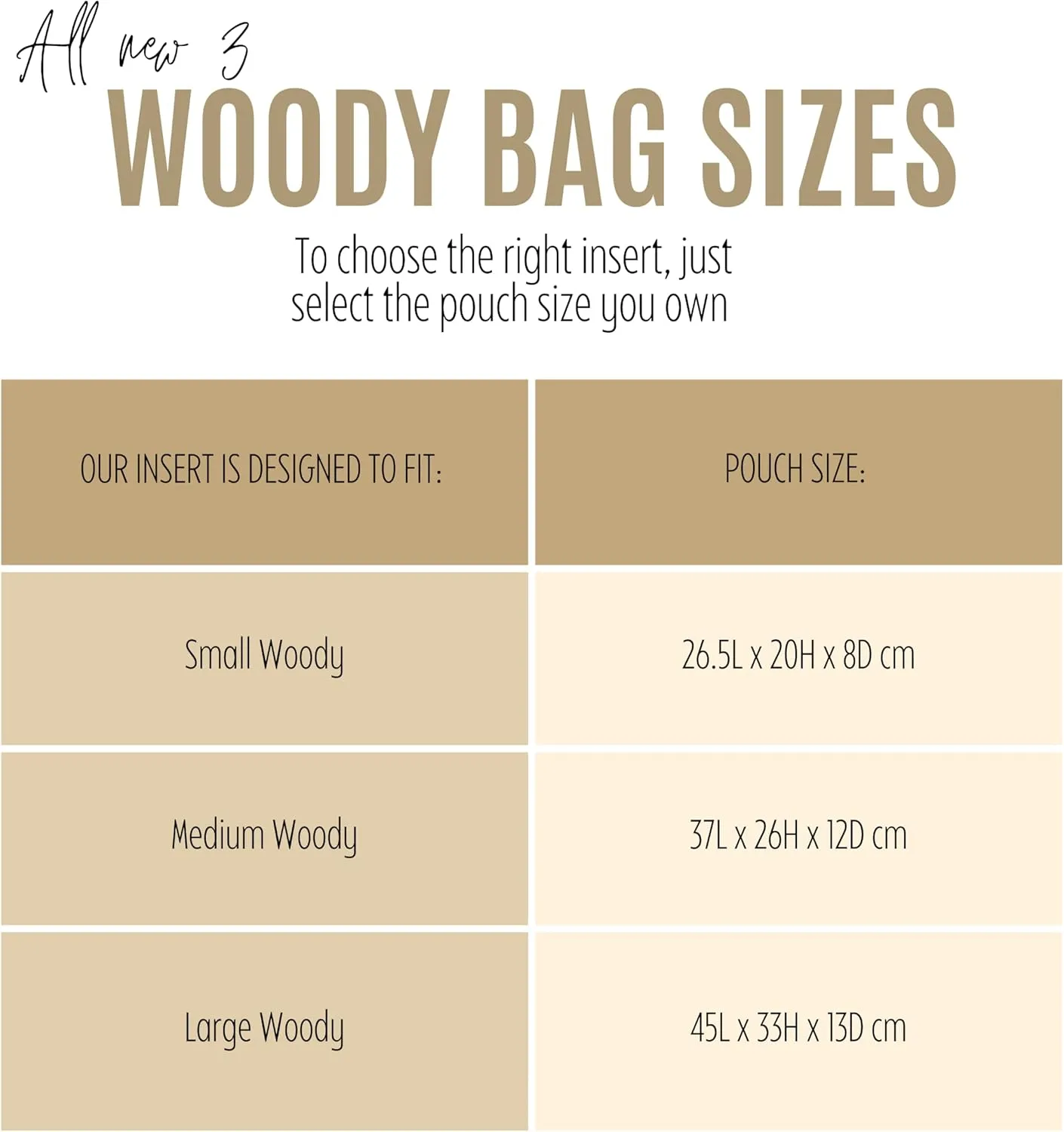Premium Purse Organizer compatible with Chloe Woody Tote Insert, Handmade Waterproof Nylon Insert fits Small/Medium/Large Tote, Perfect Fit (Beige, For Large Woody)