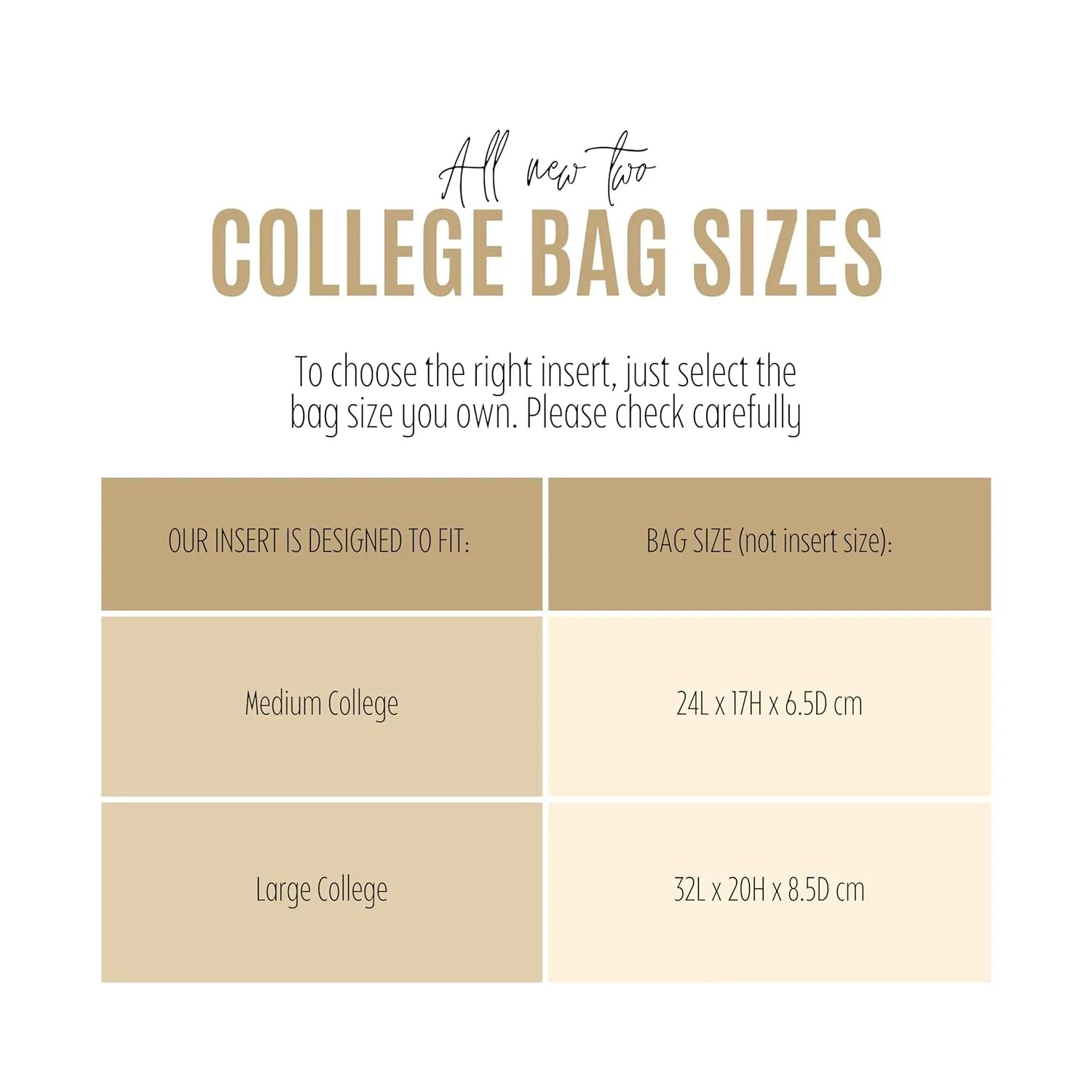 Premium Purse Organizer fits College Bag Insert, Medium College Bag Organizer, Large College Organizer, FULL Set of 2 Handmade Felt Inserts 2mm Thick Snug (For Medium College, Geyser Blue)