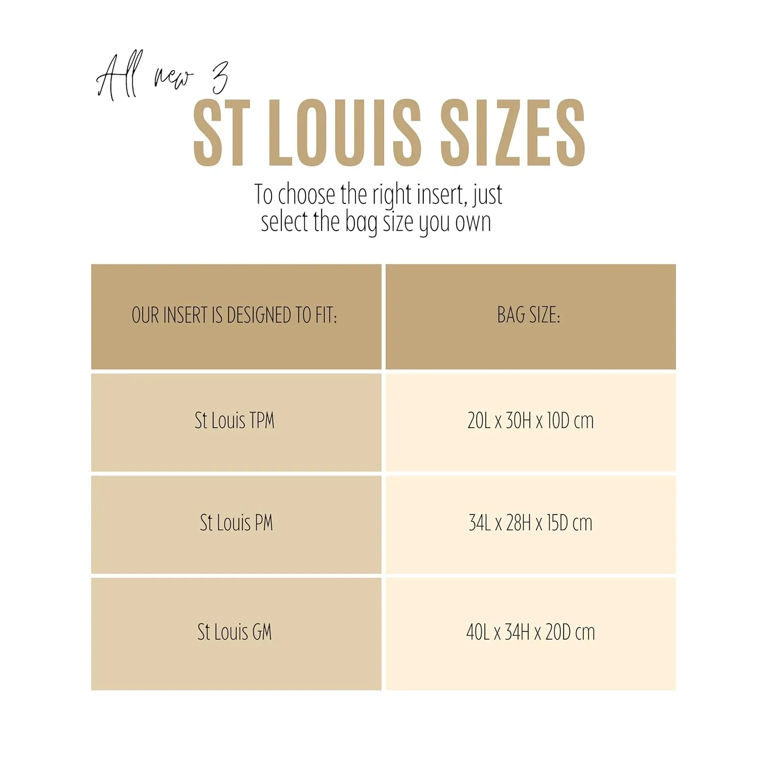 Premium Purse Organizer fits St louis PM Bag Organizer, Saint Louis GM Tote Bag Insert, Handmade 2mm Premium Felt Snug Sturdy Oval Shape with Silver Zipper (For St Louis GM, Beige)