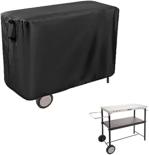 Prep Table Cover for Cuisinart CPT-200 Outdoor BBQ Prep Cart, 50inch BBQ Cart Cover Waterproof Tool Box Grill Table Cover - 52 x 22 x 36 Inch