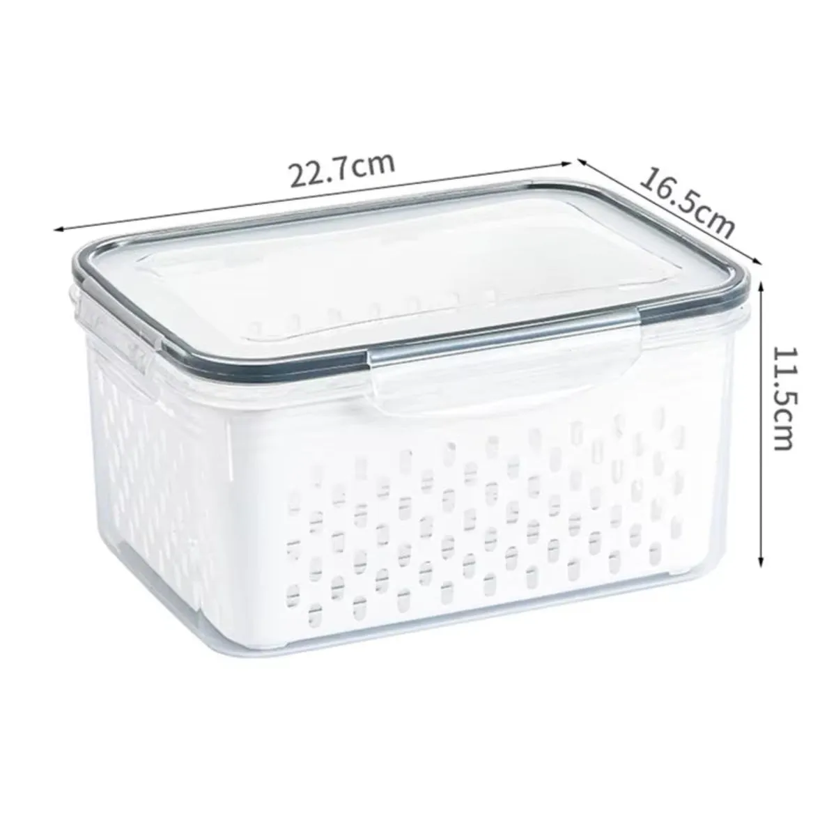 Produce Quick delivery Containers and Time-saving Organized 3-Pack Keep Fridge Storage Crisp, Clean, – Your