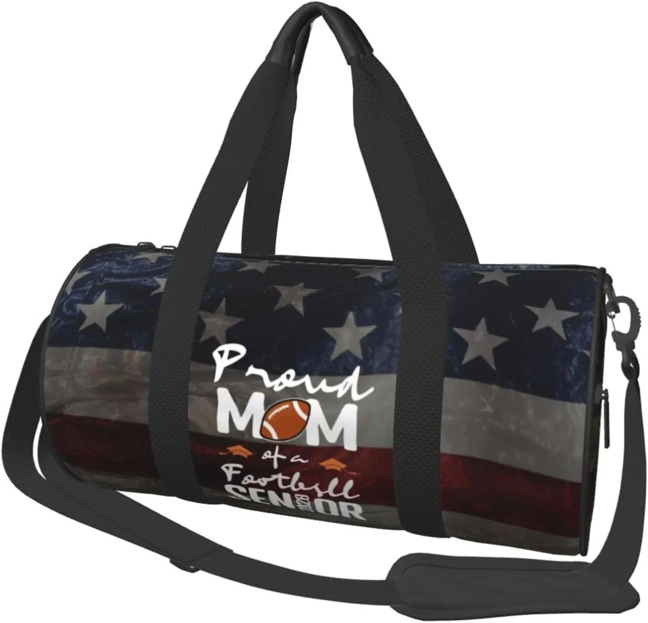 Proud Mom Of A Football Senior 2028 Duffel Bag Gym Bag Travel Sports Tote Large Foldable Beach Swim Yoga5