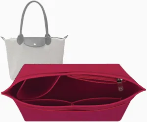 purse organizer for longchamp large Le Pliage bag organizers insert 1028red-M