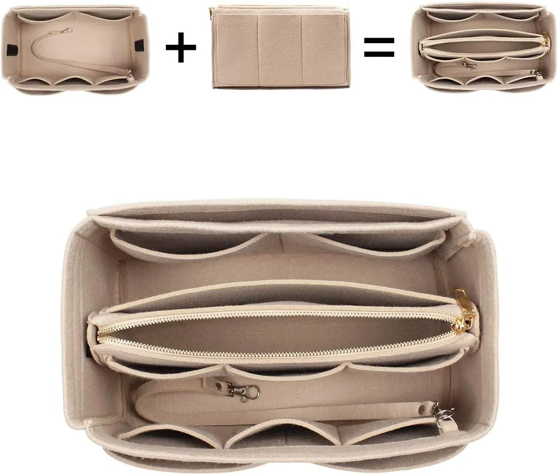 Purse Organizer Insert, Bag Organizer, Bag in Bag, Perfect for Speedy Neverfull and More, 5 Size