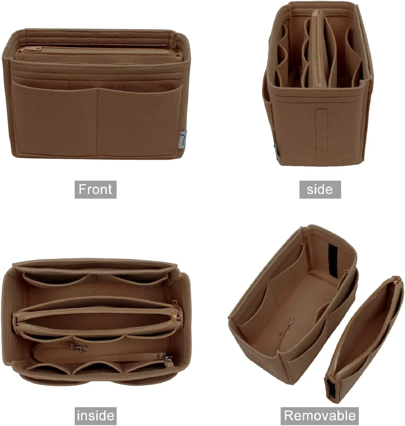 Purse Organizer Insert, Bag Organizer, Bag in Bag, Perfect for Speedy Neverfull and More, 5 Size