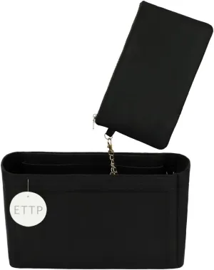Purse Organizer Insert For Handbags, Tote Bag Organizer Insert, Handbag Organizer For Tote & Handbags, Compatible with Neverful Speedy and More (Large,Black)