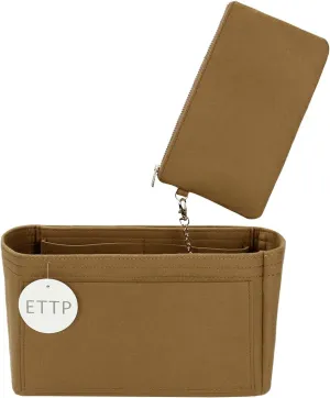 Purse Organizer Insert For Handbags, Tote Bag Organizer Insert, Handbag Organizer For Tote & Handbags, Compatible with Neverful Speedy and More (Medium,Lighting Coffee)