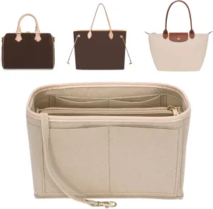 Purse Organizer Insert for Longchamp Le Pliage,City,Nevefull and Speedy Tote Bag and More