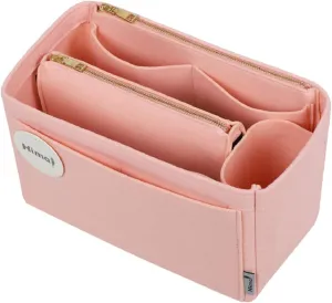 Purse Organizer Insert, Handbag Organizer, Bag in Bag Organizer, Perfect for Speedy Neverfull and More, 5 Sizes (Medium, Brush Pink)