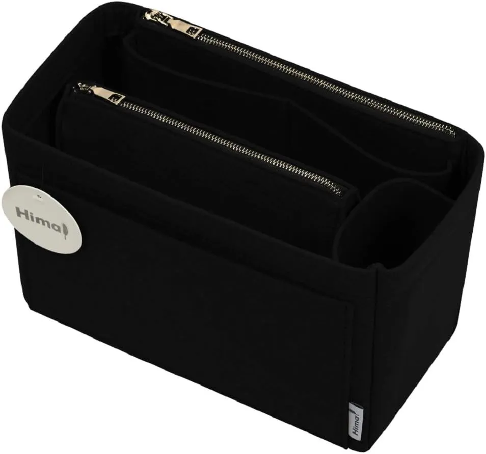 Purse Organizer Insert, Handbag Organizer, Bag in Bag Organizer, Perfect for Speedy Neverfull and More, 5 Sizes (Slender Large, Black)