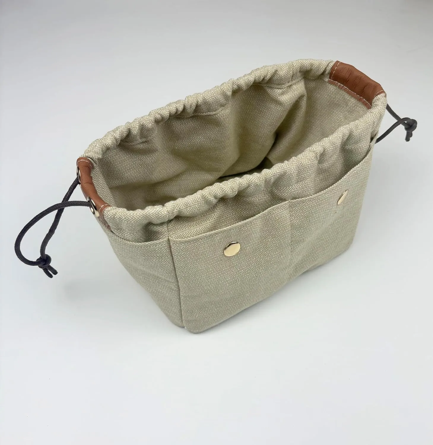 Purse Organizer Picotin 18 22 26 Insert Premium Canvas Luxury Bag Tote Bag Designer Handbag Liner H andmade (Picotin 26)
