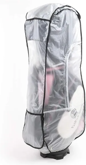PVC Clear Golf Bag Rain Protection Cover - Heavy Duty Waterproof Hood for Golf Push Carts