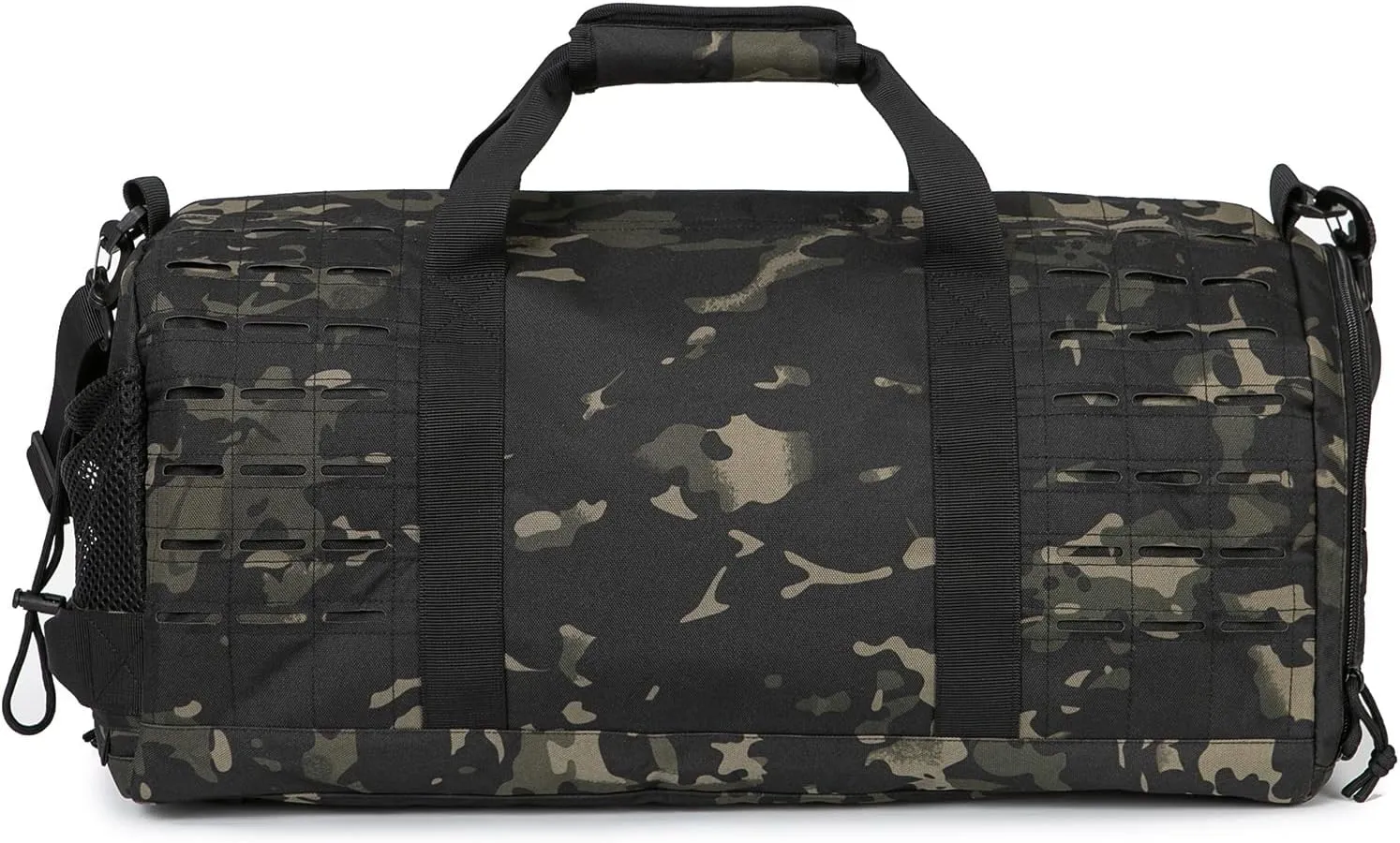 QT&QY 40L Military Tactical Duffel Bag For Men Sport Gym Bag Fitness Tote Travel Duffel Bags Training Workout Bag With Shoe Compartment Basketball Football Weekender Bag