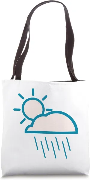 Rain, Cloud, Weather, Sun, Changeable, Icon Tote Bag