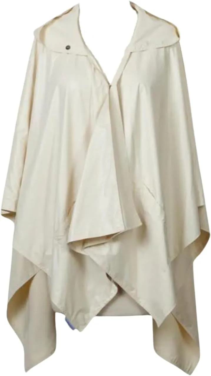 Rain Poncho Jacket Waterproof Rain Cape | One-Size Reversible Rainproof Lightweight & Fast-Drying | Hooded Wrap