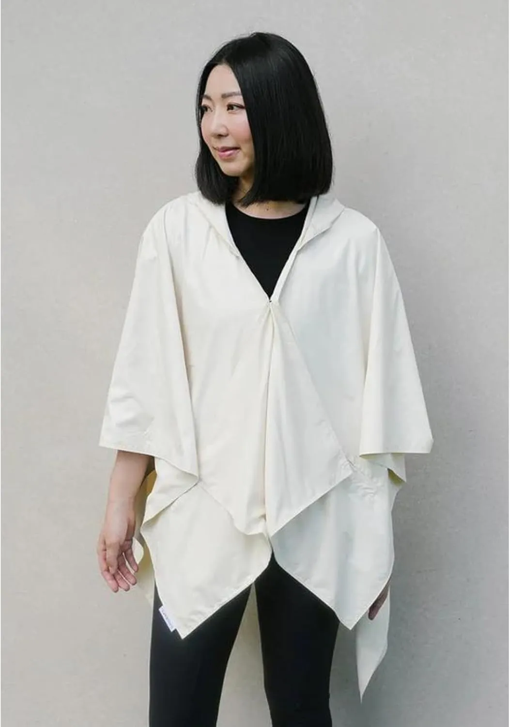 Rain Poncho Jacket Waterproof Rain Cape | One-Size Reversible Rainproof Lightweight & Fast-Drying | Hooded Wrap