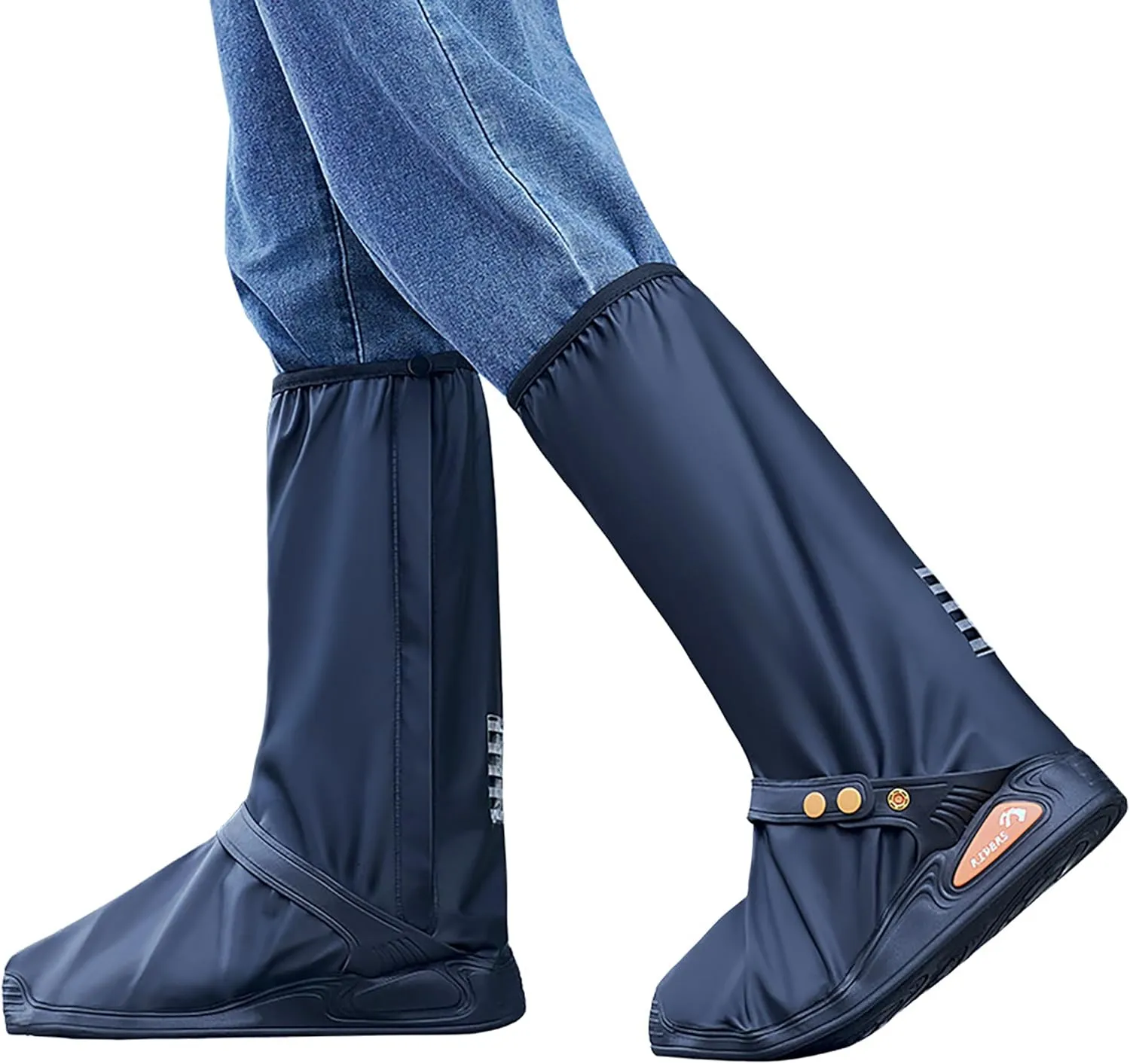 Rain Shoe Covers Waterproof Rain Boot Shoe Cover for Men and Women (Black, M)