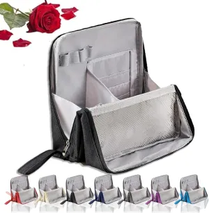 Relevanton Standing Makeup Bag,Stand Up Makeup Bag,Vertical Makeup Organizer Bag,Doresty Standing Make Up Bag Portable, Large Capacity (#3)