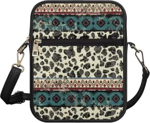 Rnyleeg Messenger Bag for Women Men Small Sling Bag for Work Travel Hiking Portable Leather Satchel Bag with Card Slots