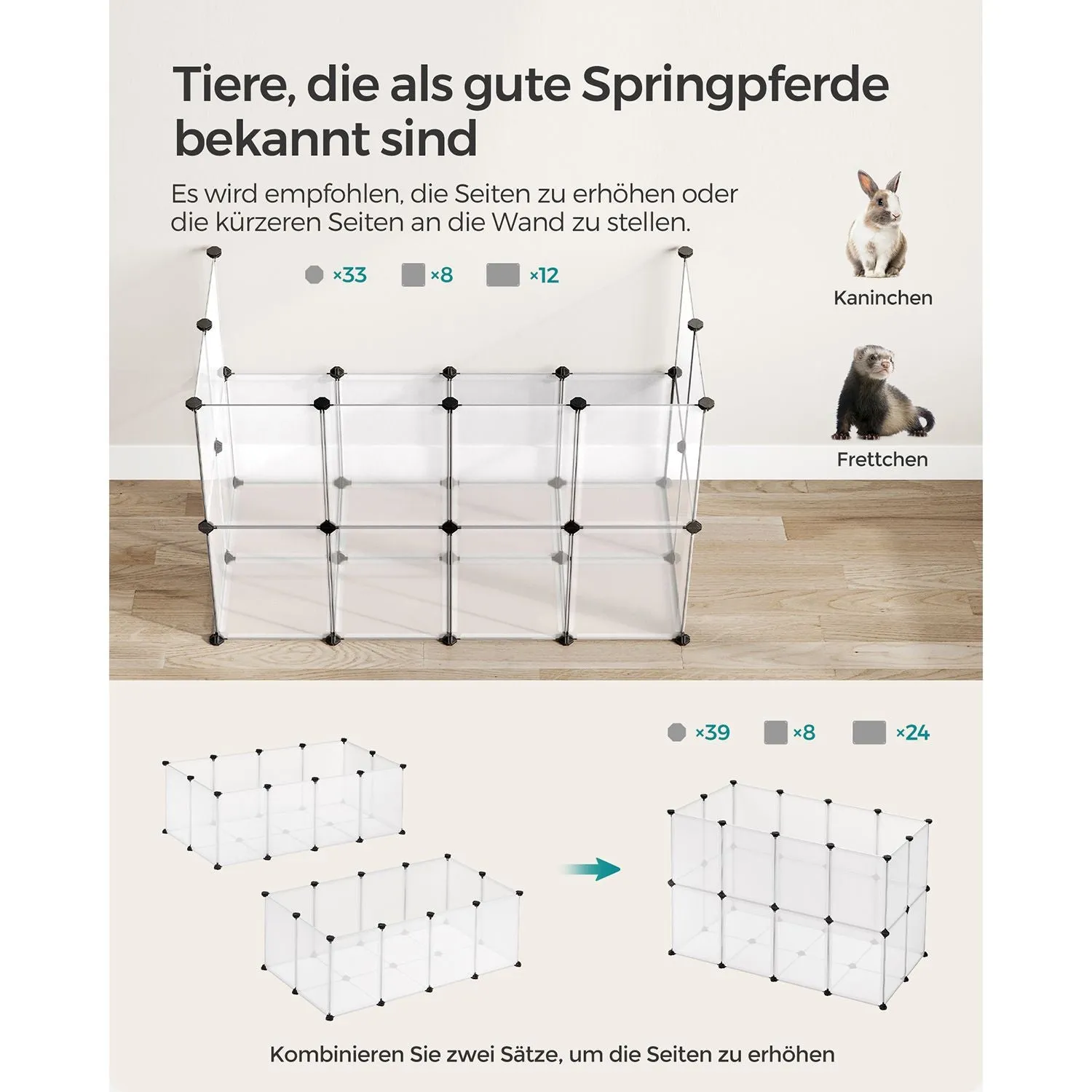 Rootz White Storage Cube Organizer - Plastic Storage Unit - Modular Storage System - PP and ABS Material - Lightweight - 125cm x 63cm x 42cm