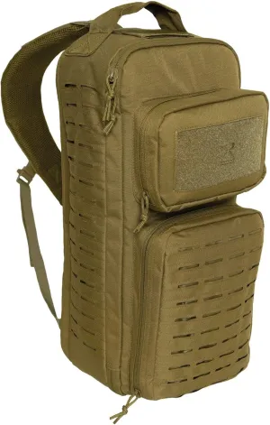 Rothco Tactical Single Sling Backpack With Laser Cut MOLLE (Coyote Brown)