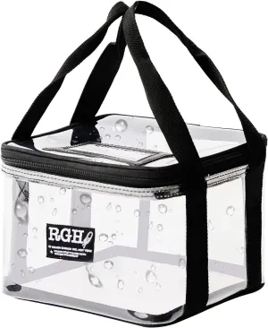 Rough Enough Clear Cosmetic Bag Large Makeup Pouch for Purse Toiletry Organizer for Travel Women with Ykk Zipper Sturdy Handle Water Resistant