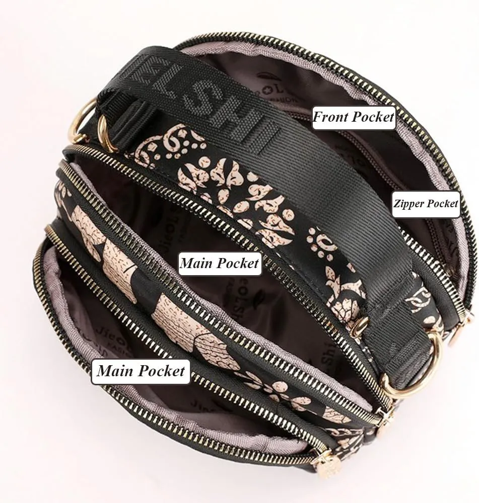 RTGGSEL Boho Trendy Ethnic Women's Waterproof Sling Backpack Crossbody Shoulder Chest Bag for Travel Hiking Daypack