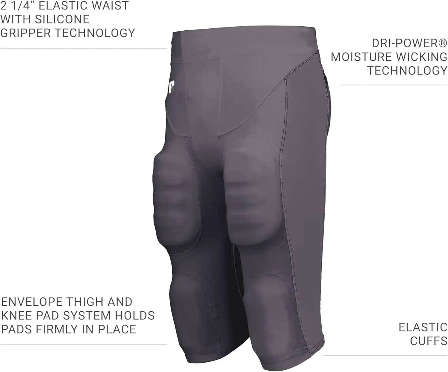 Russell Athletic Boys Youth Beltless Football Pant