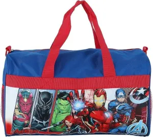Ruz Avengers Boys 18"" Duffel Bag Carry-On Black Panther Hulk Ironman Captain America
