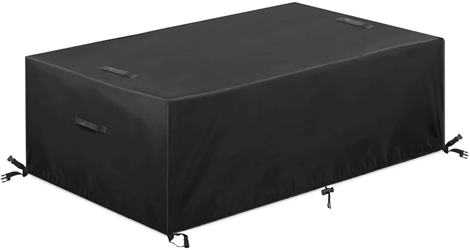 Rynx | ESSORT Outdoor Furniture Protection Waterproof Patio Table Protectors, 4-6 Seat Tough Wind Resistant Square Garden Table Sofa Protection, UV Resistant (83.5''x48.4''x29'')