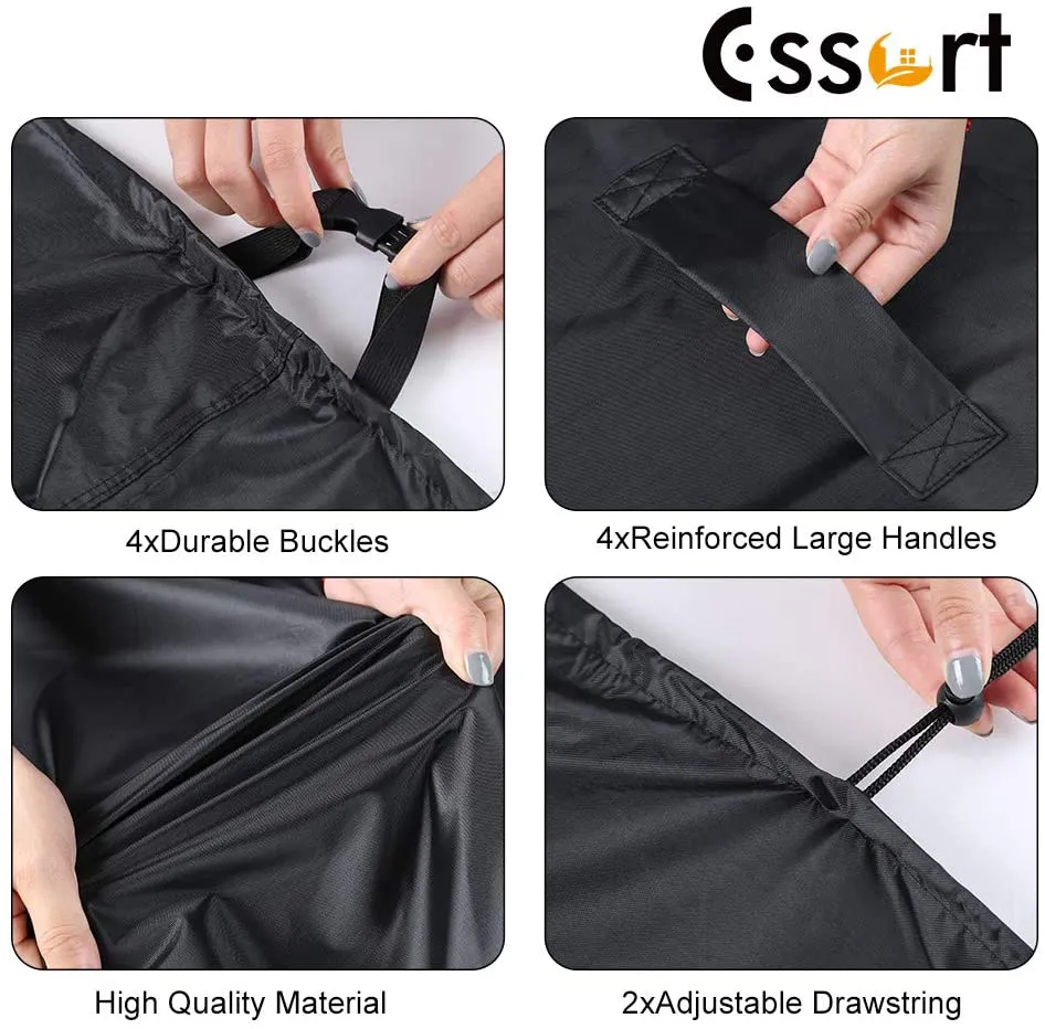 Rynx | ESSORT Outdoor Furniture Protection Waterproof Patio Table Protectors, 4-6 Seat Tough Wind Resistant Square Garden Table Sofa Protection, UV Resistant (83.5''x48.4''x29'')