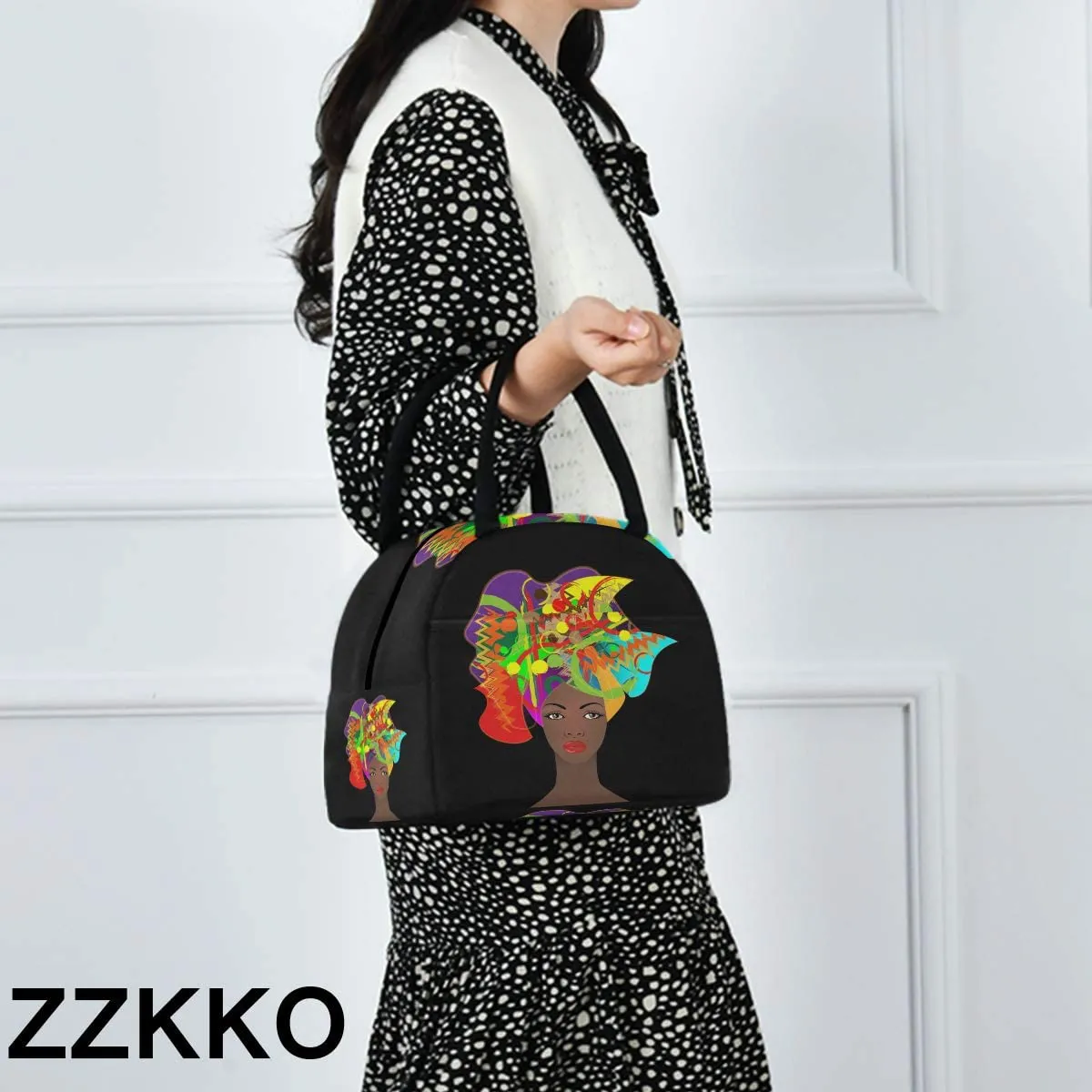 Rynx | ZZKKO Leopard Animal Lunch Bag Box Tote Organizer Lunch Container Insulated Zipper Meal Prep Cooler Bag For Women Men Home School Office Outdoor Use