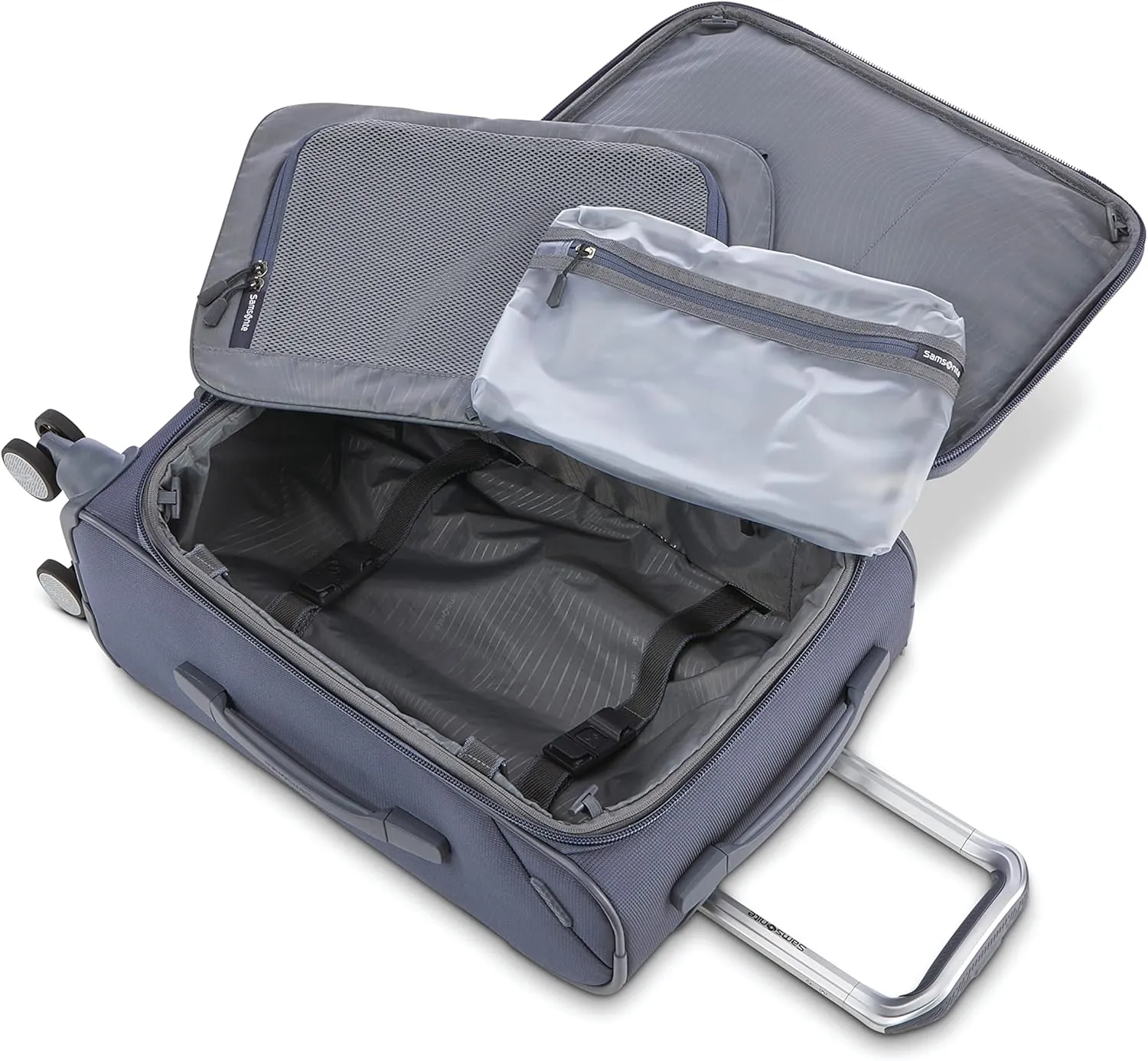 Samsonite Ascentra Softside Luggage, 2-Piece Set (Duffel/19 inch Carry-on), Slate