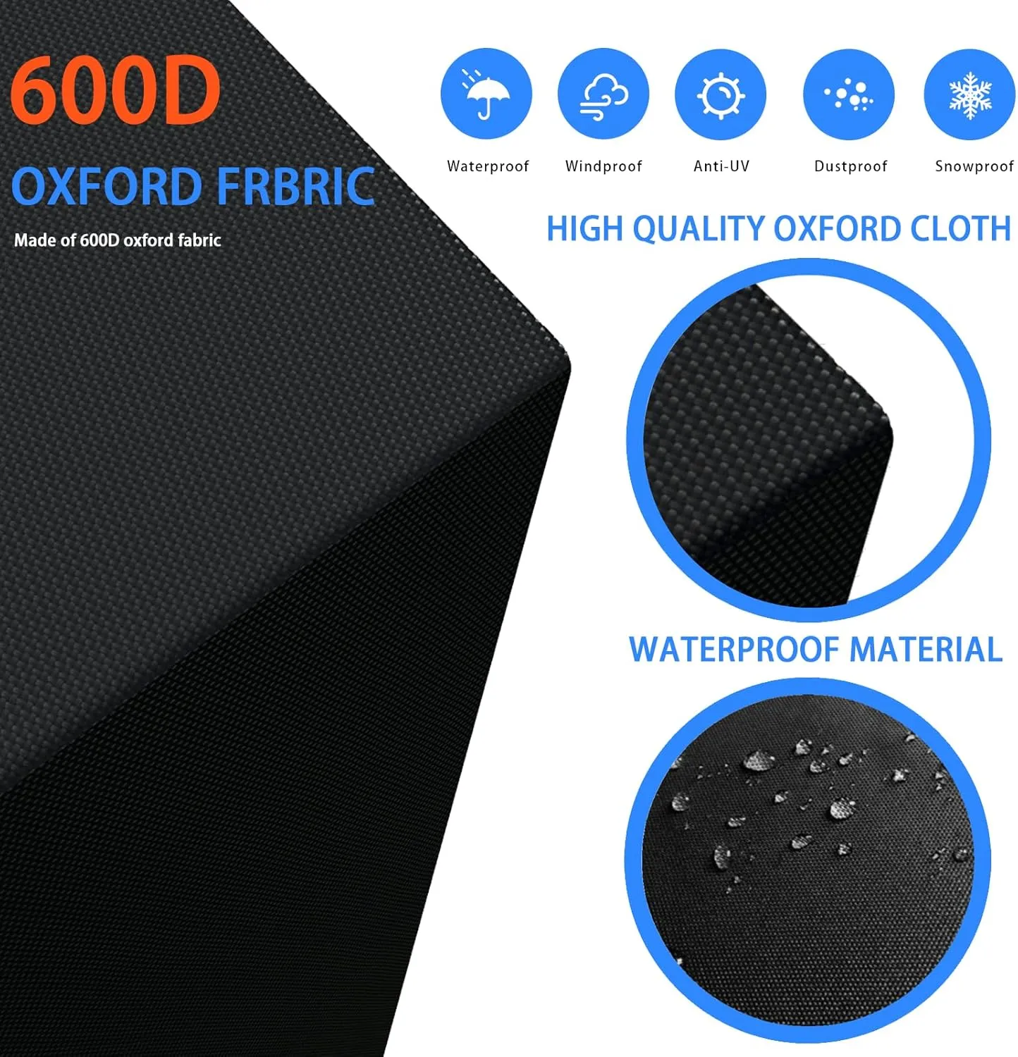 Sandbox Cover Waterproof 600D Oxford Cloth PVC Coating Rainproof Anti UV Heavy Duty Square Sandbox Cover,for Kids Outdoor Protect Sandbox Sand and Toys,Cover Only (Black, 78.7" x 78.7" x 7.9")