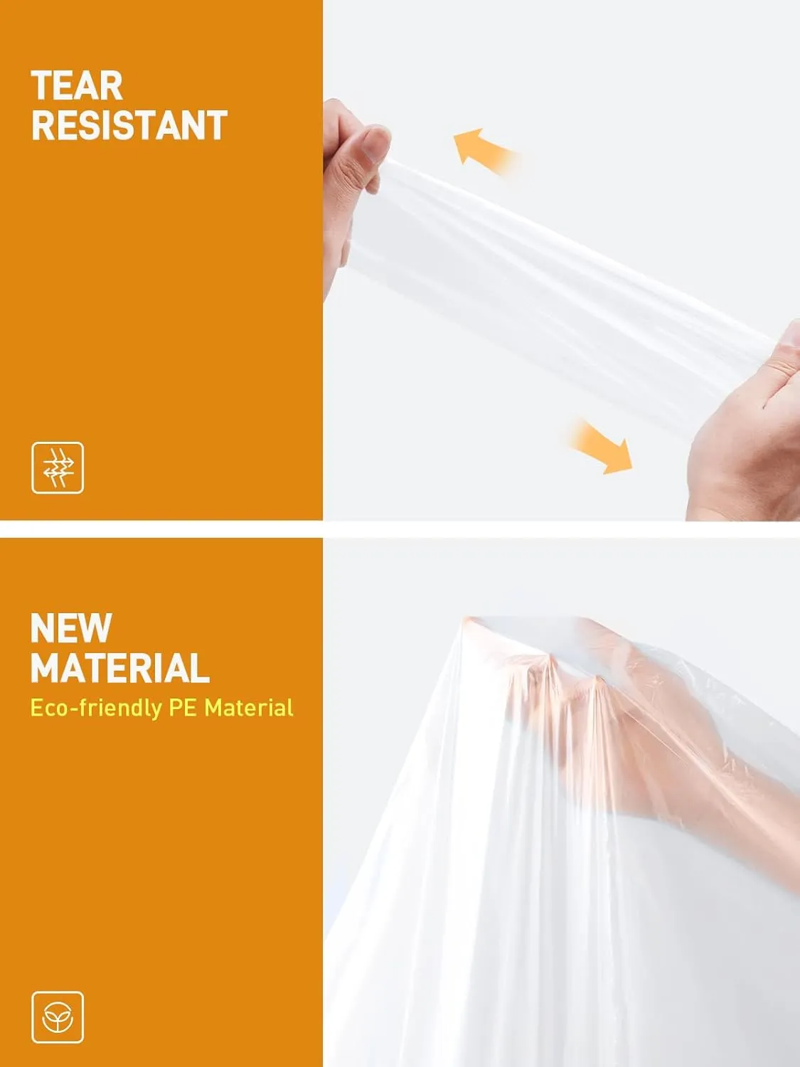 SaphiRose Disposable Rain Ponchos Emergency Clear Poncho