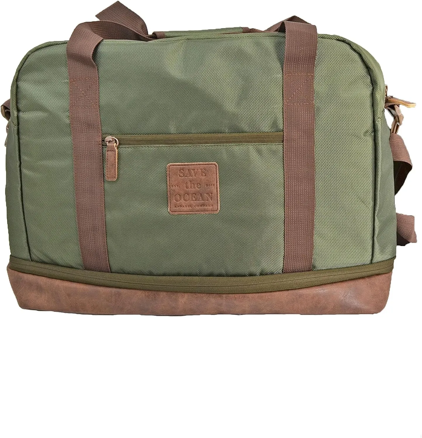 Save the Ocean Recycled Duffel Bag (Olive)