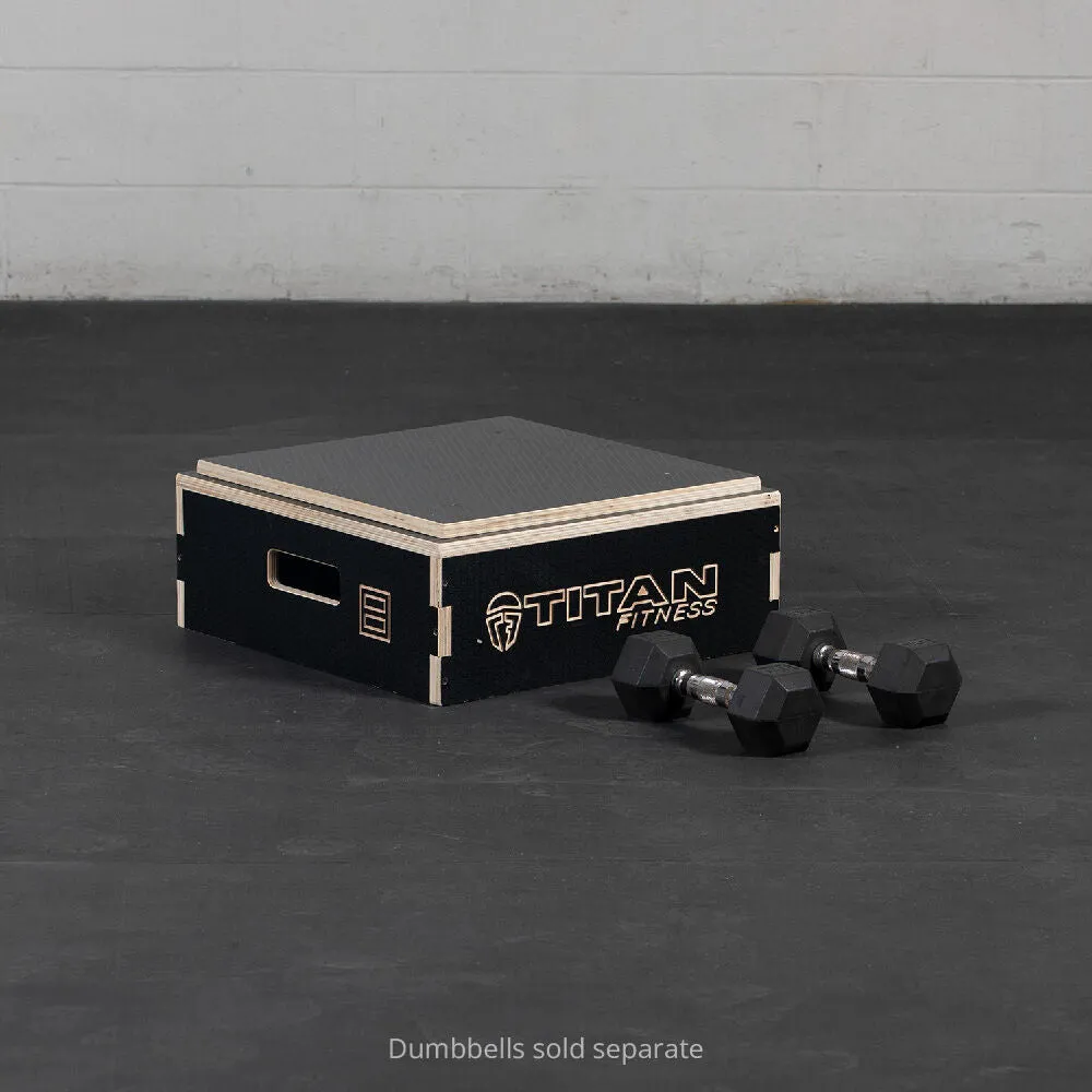 Scratch and Dent, 8" Stackable Wooden Plyo Box